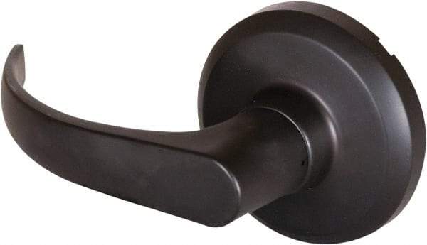 Stanley - Grade 1 Dummy Lever Lockset - 2-3/4" Back Set, Keyless Cylinder, Brass Alloy, Oil Rubbed Bronze Finish - Makers Industrial Supply