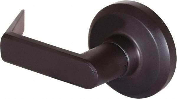 Stanley - Grade 1 Dummy Lever Lockset - 2-3/4" Back Set, Keyless Cylinder, Brass Alloy, Oil Rubbed Bronze Finish - Makers Industrial Supply