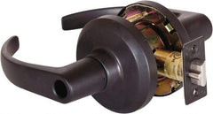 Stanley - Grade 1 Entrance Lever Lockset - 2-3/4" Back Set, Key In Lever Cylinder, Brass Alloy, Oil Rubbed Bronze Finish - Makers Industrial Supply