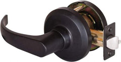 Stanley - Grade 1 Communicating Lever Lockset - 2-3/4" Back Set, Key In Lever Cylinder, Brass Alloy, Oil Rubbed Bronze Finish - Makers Industrial Supply