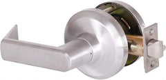 Stanley - Grade 1 Communicating Lever Lockset - 2-3/4" Back Set, Key In Lever Cylinder, Brass Alloy, Satin Chrome Finish - Makers Industrial Supply