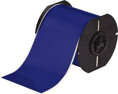 Brady - 4" Wide x 1,200" Long, Blue Vinyl Tape - For BBP30 Label Printer, BBP33 Label Printer, BBP35 Multicolor Sign & Label Printer, BBP37 Color & Cut Sign & Label Printer, BradyPrinter S3100, BBP31 Sign & Label Printer - Makers Industrial Supply