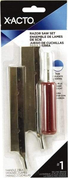 X-ACTO - Stainless Steel Hobby Knife with 2 Blades - #5 Blade, Plastic Handle - Makers Industrial Supply