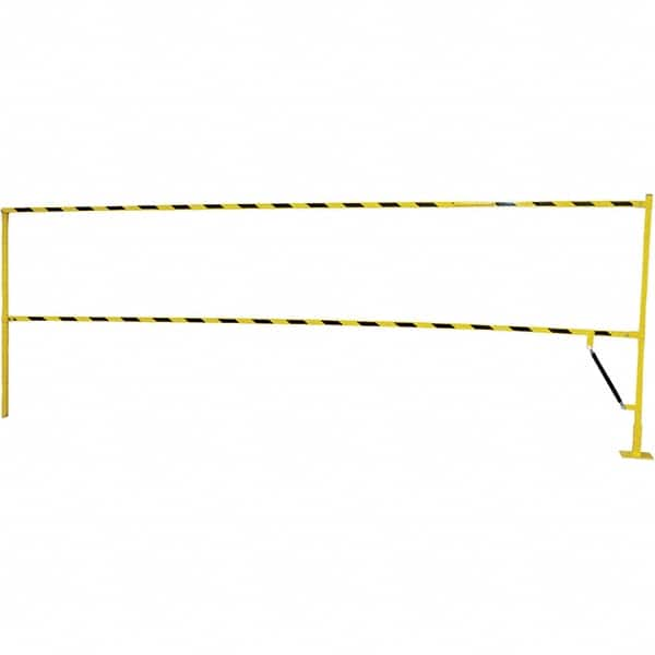 Vestil - Steel Rail Safety Gate - 4" Wide x 159" Door Height, Yellow - Makers Industrial Supply