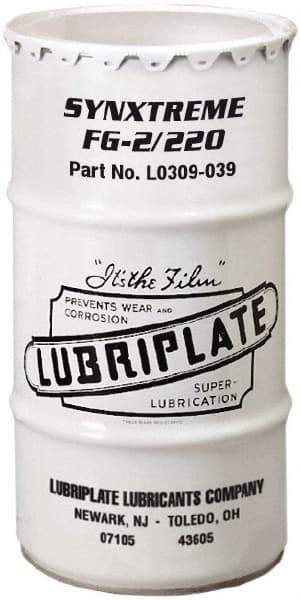 Lubriplate - 120 Lb Drum Calcium Extreme Pressure Grease - Tan, Extreme Pressure, Food Grade & High/Low Temperature, 450°F Max Temp, NLGIG 2, - Makers Industrial Supply