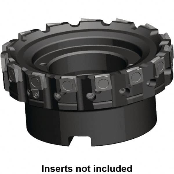 Kennametal - 8 Inserts, 100mm Cut Diam, 32mm Arbor Diam, 6mm Max Depth of Cut, Indexable Square-Shoulder Face Mill - 0/90° Lead Angle, 50mm High, SPHX 1205... Insert Compatibility, Series Fix-Perfect - Makers Industrial Supply