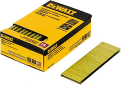 DeWALT - 1-1/2" Long x 1/4" Wide, 18 Gauge Crowned Construction Staple - Steel, Copper Finish, Chisel Point - Makers Industrial Supply