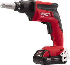 Milwaukee Tool - 18 Volt Pistol Grip Cordless Screwdriver - 0 to 4,500 RPM, 124 In/Lb Torque, Lithium-Ion Battery - Makers Industrial Supply