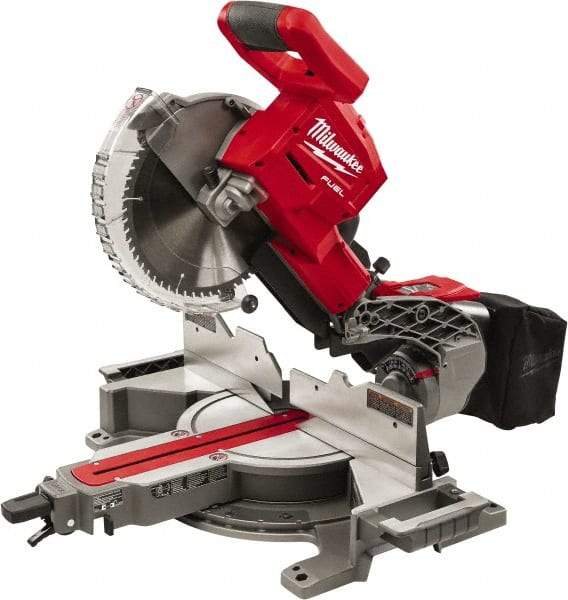 Milwaukee Tool - 48° Left Double Bevel Sliding Miter Saw - 10" Blade Diam - Makers Industrial Supply