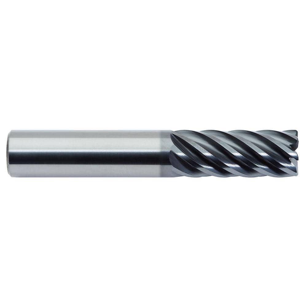 Corner Radius End Mill: 3/4″ Dia, 1″ LOC, 0.06″ Radius, 7 Flutes, Solid Carbide 4″ OAL, 3/4″ Shank Dia, 38 ° Helix, ALtima Blaze Coated, Corner Radius End, Series 180