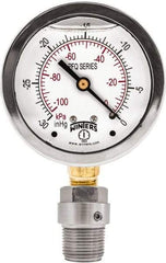 Winters - 2-1/2" Dial, 1/4 Thread, 0-600 Scale Range, Pressure Gauge - Bottom Connection Mount, Accurate to 1.5% of Scale - Makers Industrial Supply