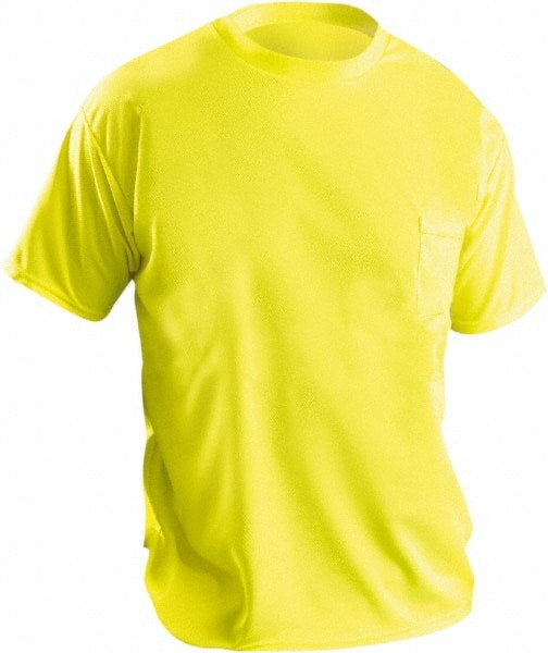 OccuNomix - Size L Hi-Viz Yellow High Visibility Short Sleeve T-Shirt - Makers Industrial Supply