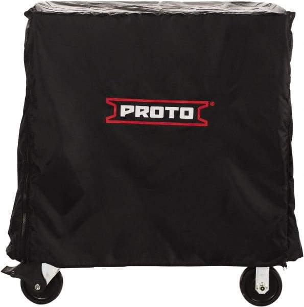 Proto - Tool Box Nylon Workstation Cover - 50" Wide x 36" High, Black, For J555041-12, J555041-10, J555041-10-PD, J555041-8-2S, J555041-8-1S, J555041-7-1S - Makers Industrial Supply