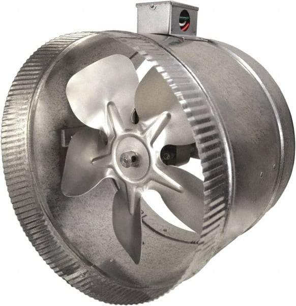 Suncourt - 10" Diam, 1.7 Amp, 120 Volt Duct Fan - 460 CFM, Double Speed - Makers Industrial Supply