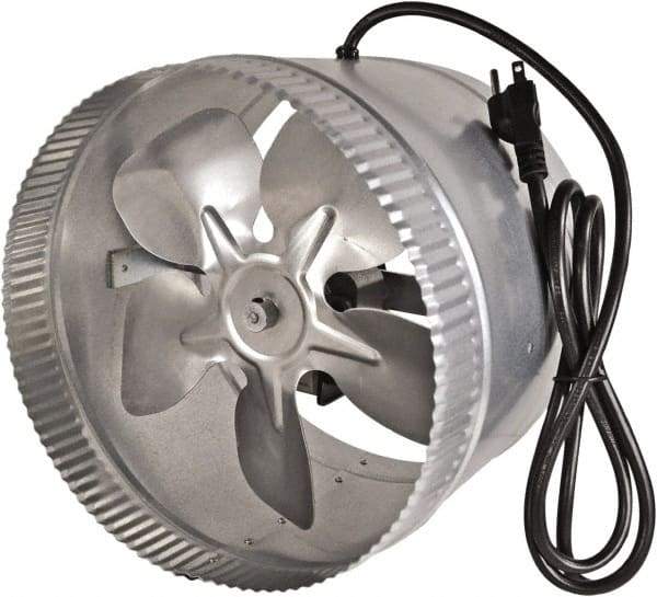 Suncourt - 10" Diam, 1.5 Amp, 120 Volt Duct Fan - 300 CFM, Single Speed - Makers Industrial Supply