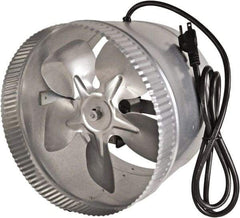 Suncourt - 10" Diam, 1.5 Amp, 120 Volt Duct Fan - 300 CFM, Single Speed - Makers Industrial Supply