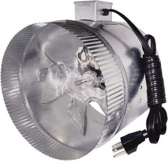 Suncourt - 8" Diam, 0.45 Amp, 120 Volt Duct Fan - 210 CFM, Single Speed - Makers Industrial Supply