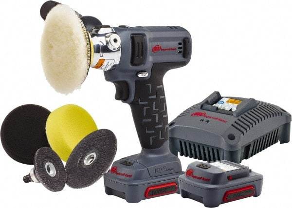 Ingersoll-Rand - 2 to 3" Disc, 7,600 RPM, Cordless Handheld Disc Sander - 12 Volts - Makers Industrial Supply