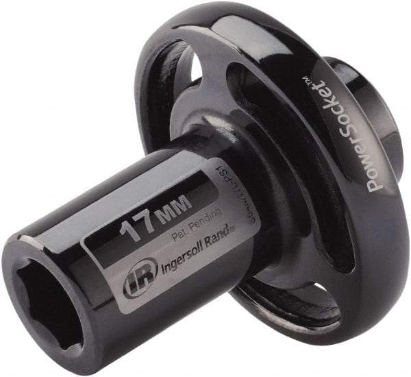 Ingersoll-Rand - 1/2" Drive 17mm Standard Impact Socket - 6 Points, 3-1/10" OAL - Makers Industrial Supply