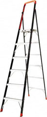 Little Giant Ladder - 6 Steps, 4' 3"' High, Type IAA Rating, Fiberglass Step Ladder - 375 Lb Load Capacity, 25" Base Width - Makers Industrial Supply