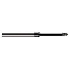 Harvey Tool - Ball End Mills; Mill Diameter (Inch): 3/32 ; Mill Diameter (Decimal Inch): 0.0930 ; Number of Flutes: 3 ; Length of Cut (Decimal Inch): 0.1390 ; Material: Solid Carbide ; Overall Length (Inch): 2-1/2 - Exact Industrial Supply