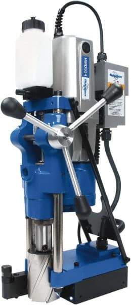 Hougen - 3/4" Chuck, 4" Travel, Portable Magnetic Drill Press - 70, 120, 200 & 332 RPM, 13 Amps, 1553 Watts, 115 Volts, 2' Cord Length - Makers Industrial Supply