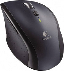 Logitech - Black Wireless Mouse - Use with Mac OS X 10.4 & Later,Windows XP, Vista, 7, 8 - Makers Industrial Supply