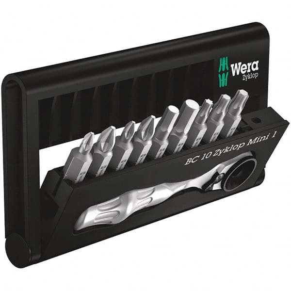 Wera - Screwdriver Bit Sets Type: Insert Bit Set Drive Size: 1/4 (Inch) - Makers Industrial Supply