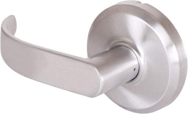 Stanley - Grade 2 Dummy Lever Lockset for 1-3/8 to 2" Thick Doors - 2-3/4" Back Set, Keyless Cylinder, Brass Alloy, Chrome Finish - Makers Industrial Supply