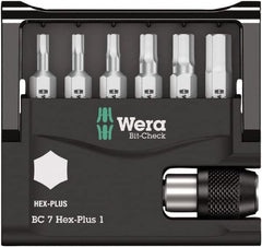 Wera - 1/4" Drive, Hex Metric Screwdriver Bit - 1" OAL - Makers Industrial Supply