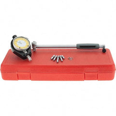 SPI - 6 Anvil, 1.4 to 2.4" Dial Bore Gage - 0.0005" Graduation, 6" Gage Depth, Accurate to 0.00065", Carbide Ball - Makers Industrial Supply