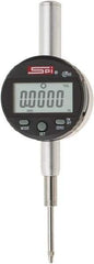 SPI - 0 to 1" Range, 0.0005" Graduation, Electronic Drop Indicator - Flat & Lug Back, Accurate to 0.0012", Inch & Metric System, Digital Display - Makers Industrial Supply