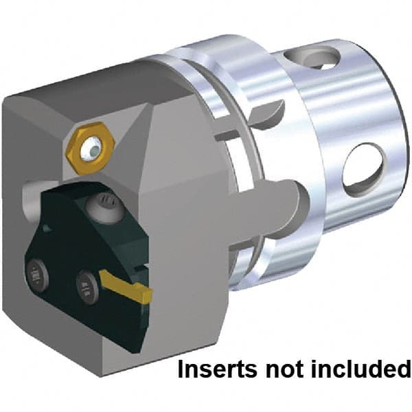 Kennametal - A4 Insert, 58mm Head Length, Modular Grooving Blade Holder Head - Right Hand Cut, System Size KM4X63, Through Coolant, Series KGMS - Makers Industrial Supply