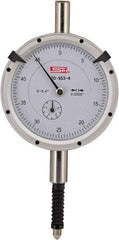 SPI - 0.4" Range, 0-50 Dial Reading, 0.0005" Graduation Dial Drop Indicator - 2.2" Dial, 0.05" Range per Revolution, 0.0015" Accuracy, Includes NIST Traceability Certification - Makers Industrial Supply