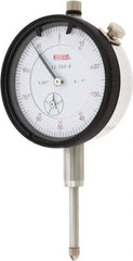 SPI - 1" Range, 0-100 Dial Reading, 0.001" Graduation Dial Drop Indicator - 2.2" Dial, 0.1" Range per Revolution, 0.002" Accuracy, Revolution Counter, Includes NIST Traceability Certification - Makers Industrial Supply