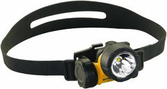 Streamlight - White LED Bulb, 90 Lumens, Hands-free Flashlight - Yellow Plastic Body, 3 AAA Alkaline Batteries Included - Makers Industrial Supply