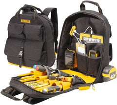 DeWALT - 23 Pocket Backpack Tool Bag - 14-1/2" Wide x 6" Deep x 19-3/4" High - Makers Industrial Supply