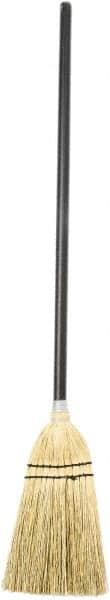 Harper Brush - 39" OAL Corn Blend Bristle Lobby Broom - 28" Long Wood Handle, 10" Bristle Length, 8" Wide - Makers Industrial Supply