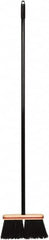 Harper Brush - 52" OAL Synthetic Bristle Straight Cut Broom - 48" Long Metal Handle, 4" Bristle Length, 9" Wide, Water Resistance - Makers Industrial Supply