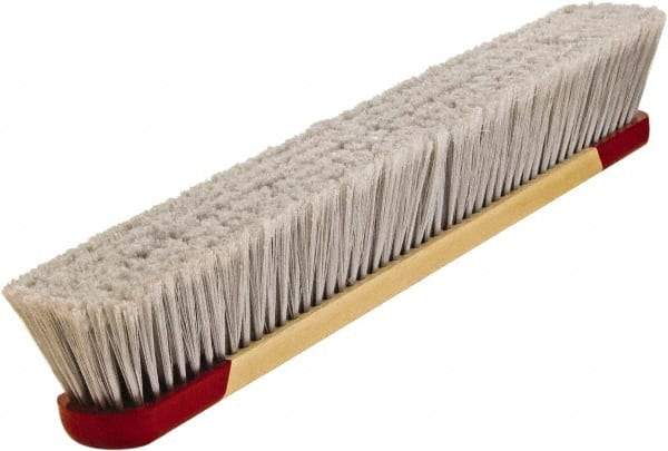 Harper Brush - 24" Smooth Surface Synthetic Push Broom - 3" Bristle Length, Plastic Block, Bolt-On Handle Connection, Handle Included - Makers Industrial Supply