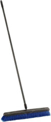 Harper Brush - 24" Medium Duty Synthetic Push Broom - 3" Bristle Length, Plastic Block, Threaded Handle Connection, Handle Included - Makers Industrial Supply