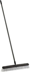 Harper Brush - 24" Smooth Surface Synthetic Push Broom - 3" Bristle Length, Plastic Block, Threaded Handle Connection, Handle Included - Makers Industrial Supply