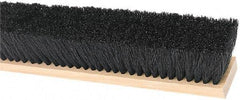 Harper Brush - 36" Medium Duty Tampico Push Broom - 3" Bristle Length, Wood Block, Threaded Handle Connection, Handle Sold Separately - Makers Industrial Supply