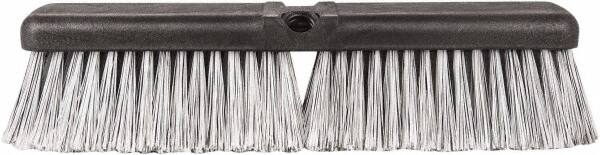 Harper Brush - 14" OAL, Vehicle Wash Brush - Black Flagged Plastic Bristles, 2-1/4" Trim Length - Makers Industrial Supply