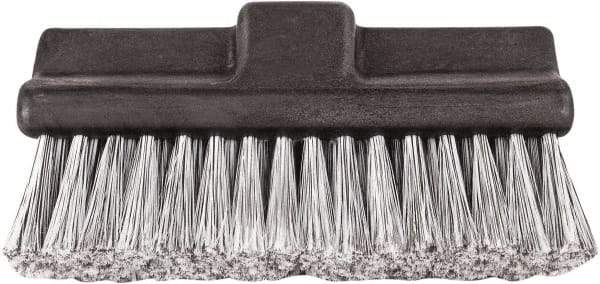 Harper Brush - 10" OAL, Vehicle Brush - Black Flagged Plastic Bristles, 2-1/4" Trim Length - Makers Industrial Supply