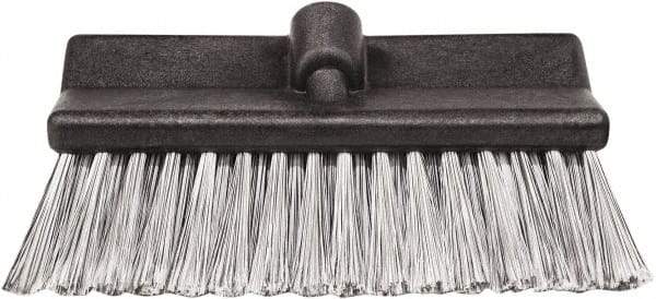 Harper Brush - 10" OAL, Vehicle Brush - Black Flagged Plastic Bristles, 2-1/4" Trim Length - Makers Industrial Supply