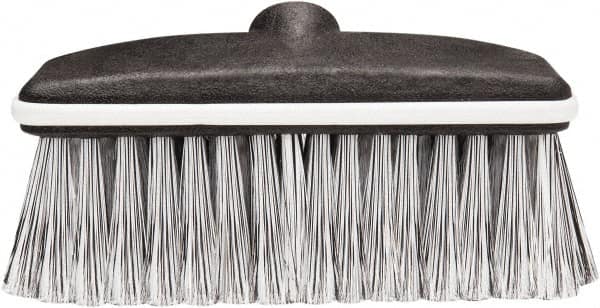 Harper Brush - 8" OAL, Vehicle Wash Brush - Black Flagged Plastic Bristles, 2-1/4" Trim Length - Makers Industrial Supply