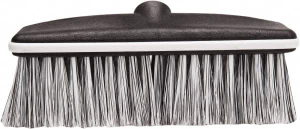 Harper Brush - 10" OAL, Vehicle Wash Brush Head - Black Flagged Plastic Bristles, 22-1/4" Trim Length, No Handle - Makers Industrial Supply