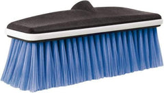 Harper Brush - 10" OAL, Vehicle Wash Brush - Black & Blue, Polyester Bristles, 2-1/4" Trim Length - Makers Industrial Supply