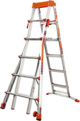 Little Giant Ladder - 8 Steps, 10' High, Type IA Rating, Aluminum Step Ladder - 300 Lb Load Capacity, 32-1/2" Base Width - Makers Industrial Supply